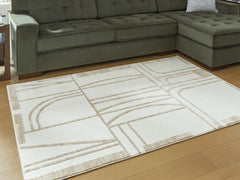 Diamond Furniture - Ashley Furniture - Farongrove 5'3" x 7' Area Rug - 5'3" x 7' Area Rug - R407672