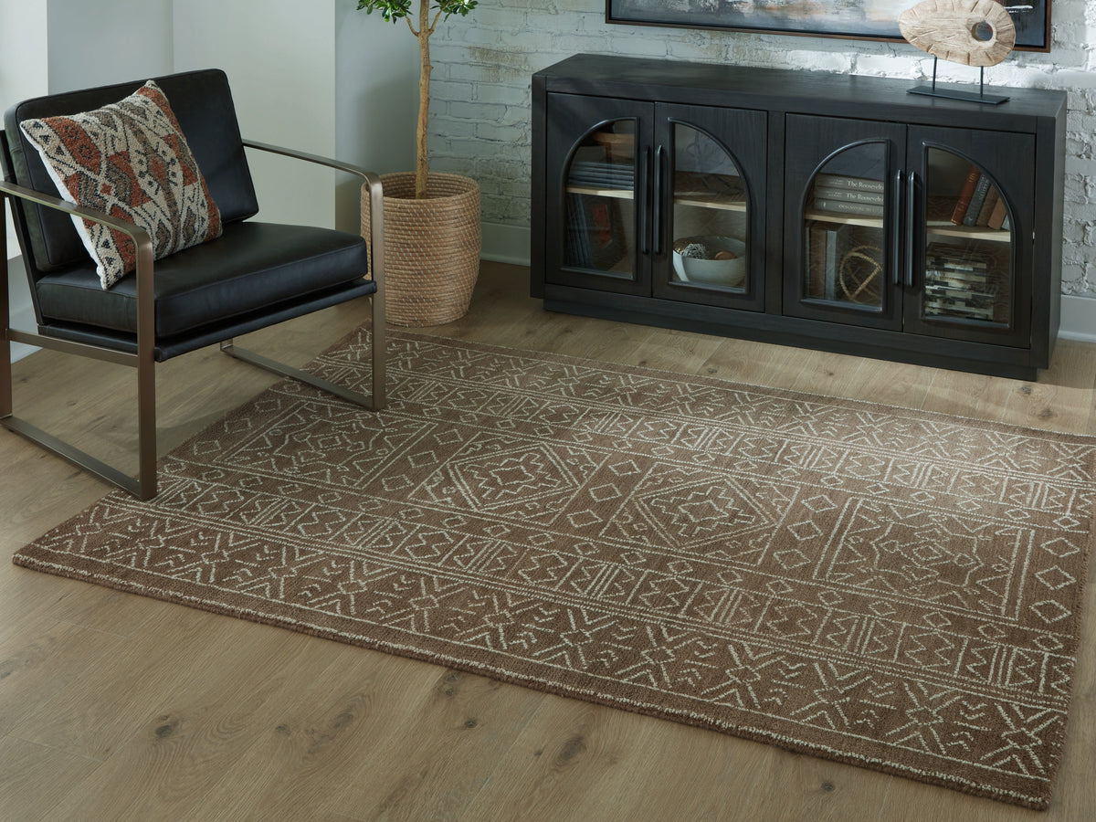 Diamond Furniture - Ashley Furniture - Merrittman 5' x 7' Area Rug - 5' x 7' Area Rug - R407702