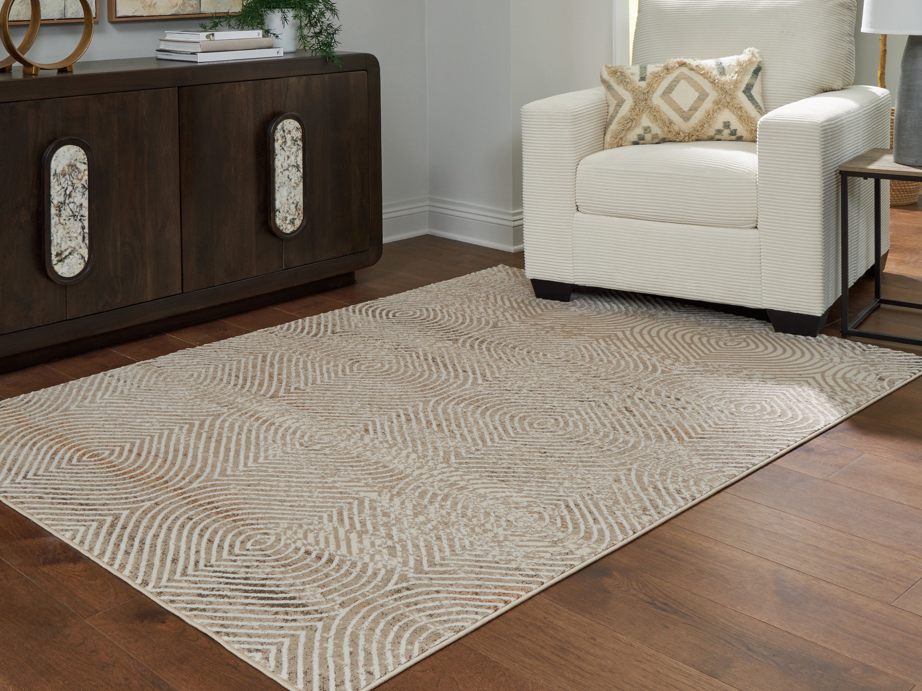 Diamond Furniture - Ashley Furniture - Bachus Rug - 7'10" x 10' Area Rug / Multi - R407751