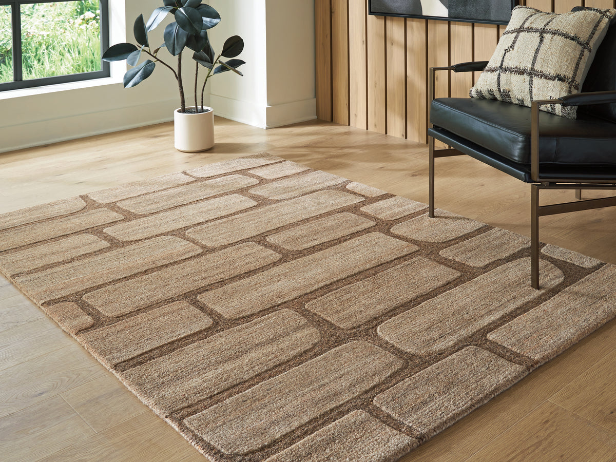 Diamond Furniture - Ashley Furniture - Orest Medium Rug - Medium Rug - R407982