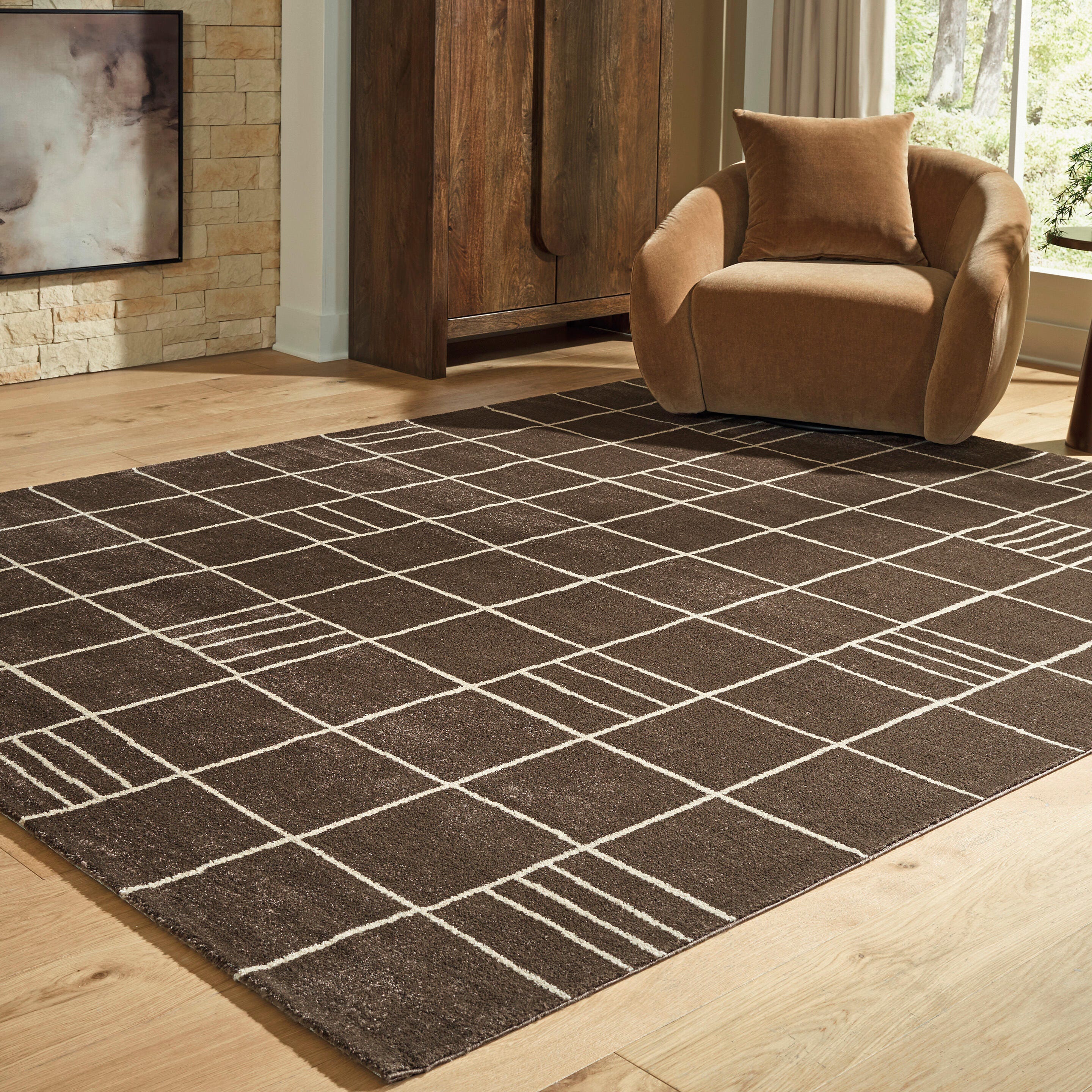 Diamond Furniture - Ashley Furniture - Rowbrook Large Rug - Large Rug - R408781