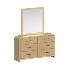 Dresser and Mirror Set in Natural