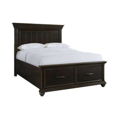 Queen Platform Storage Bed in Black