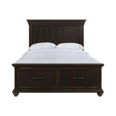 Queen Platform Storage Bed in Black