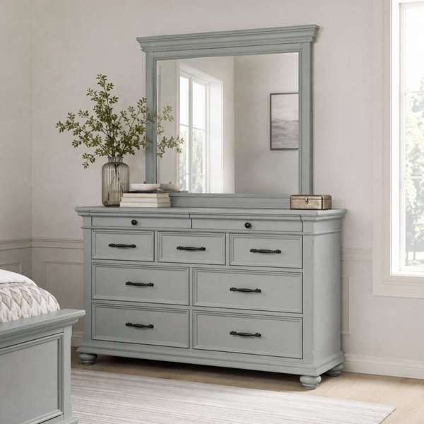 9-Drawer Dresser with Mirror