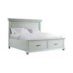 King Platform Storage Bed in Grey