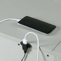 Nightstand w/USB Grey