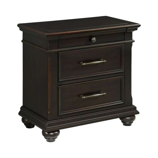 Nightstand w/USB Black