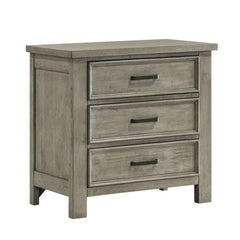 3-Drawer Nightstand in Drift Grey