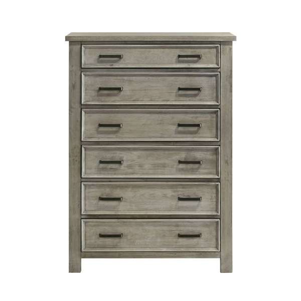 6-Drawer Chest in Drift Grey