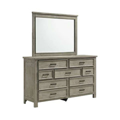Dresser & Mirror Set in Drift Grey