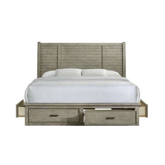 King Storage Bed in Drift Grey