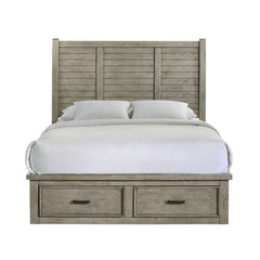 Queen Storage Bed in Drift Grey