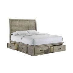 Queen Storage Bed in Drift Grey