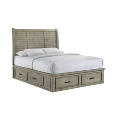 Queen Storage Bed in Drift Grey