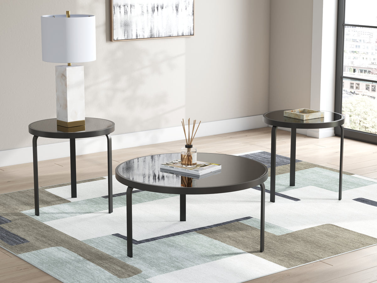 Diamond Furniture - Ashley Furniture - Dorylin Table (Set of 3) - Occasional Table Set (3/CN) / Black - T139-13