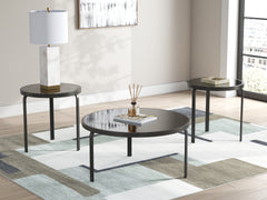Diamond Furniture - Ashley Furniture - Dorylin Table (Set of 3) - Occasional Table Set (3/CN) / Black - T139-13