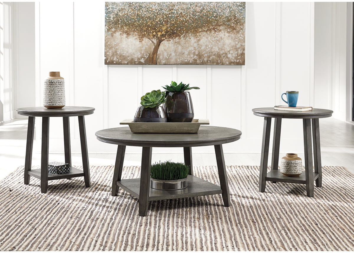 Diamond Furniture - Ashley Furniture - Caitbrook Table (Set of 3) - Occasional Table Set (3/CN) / Gray - T188-13