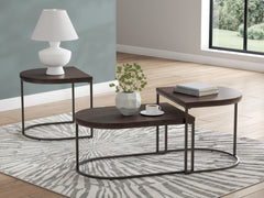 Diamond Furniture - Ashley Furniture - Vanmore Table (Set of 3) - Occasional Table Set (3/CN) / Dark Brown - T199-13
