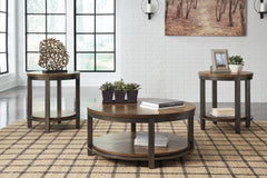 Diamond Furniture - Ashley Furniture - Roybeck Table (Set of 3) - Occasional Table Set (3/CN) / Light Brown/Bronze - T411-13