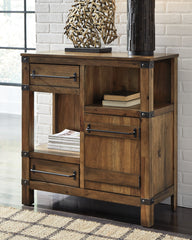 Diamond Furniture - Ashley Furniture - Roybeck Accent Cabinet - Accent Cabinet / Light Brown/Bronze - T411-40