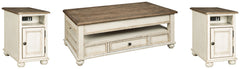 Diamond Furniture - Ashley Furniture - Realyn Coffee Table and 2 Chairside End Tables - Coffee Table and 2 Chairside End Tables - T523T1