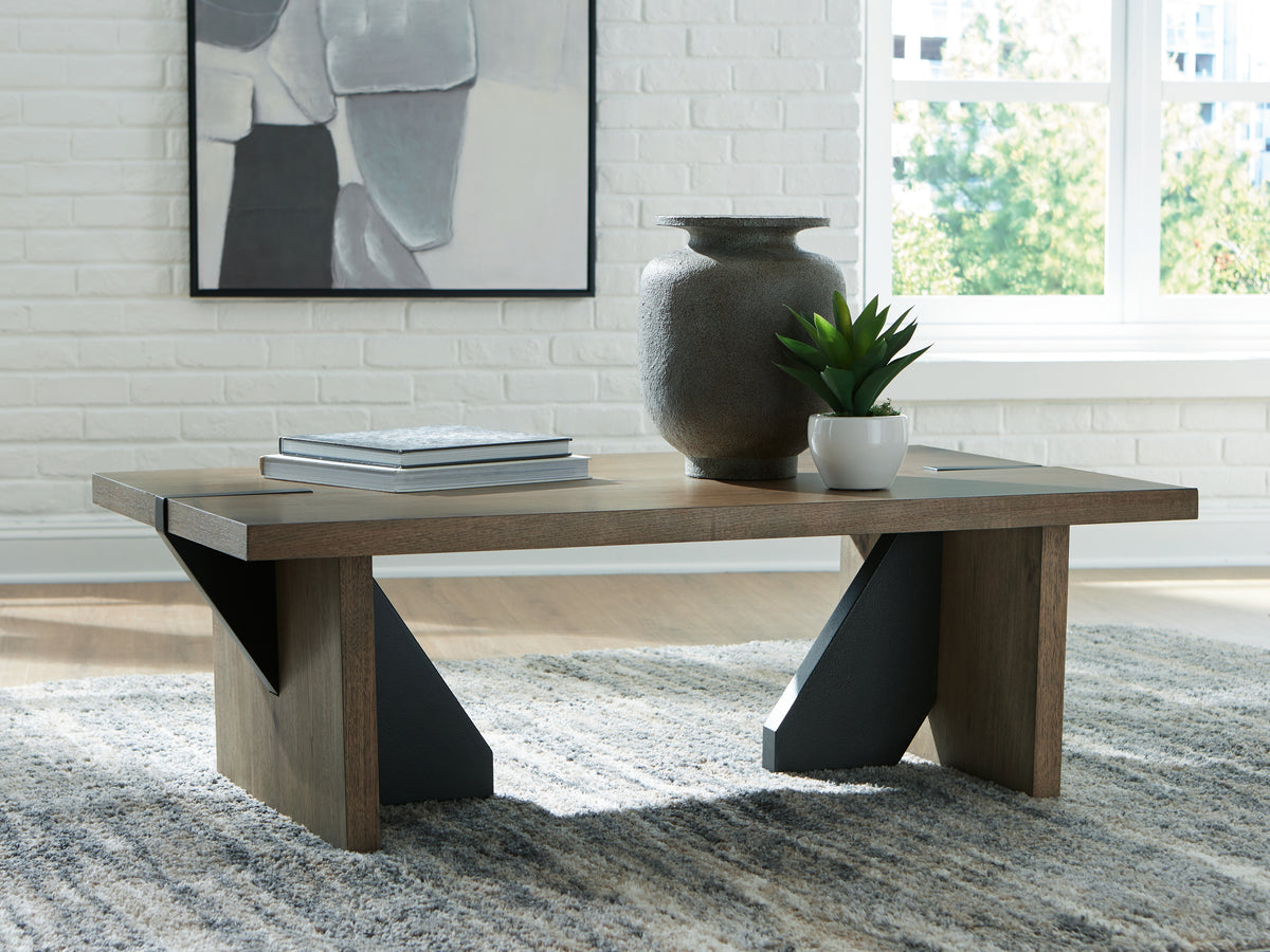 Diamond Furniture - Ashley Furniture - Kandinew Coffee Table - Rectangular Cocktail Table - T554-1