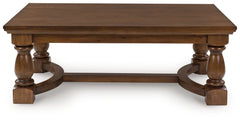 Diamond Furniture - Ashley Furniture - Sturlayne Coffee Table - Rectangular Cocktail Table / Brown - T609-1