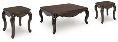 Maylee Coffee Table and 2 Ends