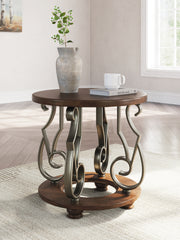 Diamond Furniture - Ashley Furniture - Frallyn End Table - Round End Table - T623-6