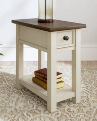 Diamond Furniture - Ashley Furniture - Bolanburg Chairside End Table - Chair Side End Table / Two-tone - T637-107