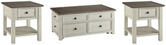 Diamond Furniture - Ashley Furniture - Bolanburg Coffee Table and 2 End Tables - Coffee Table and 2 End Tables - T637T3