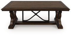 Diamond Furniture - Ashley Furniture - Maylee Coffee Table - Rectangular Cocktail Table / Dark Brown - T647-1
