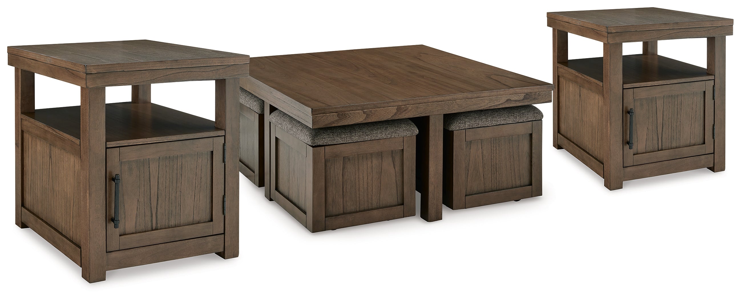 Diamond Furniture - Ashley Furniture - Boardernest Coffee Table and 2 End Tables - Coffee Table and 2 End Tables - T738T1
