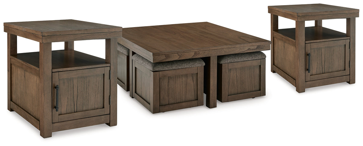 Diamond Furniture - Ashley Furniture - Boardernest Coffee Table and 2 End Tables - Coffee Table and 2 End Tables - T738T1