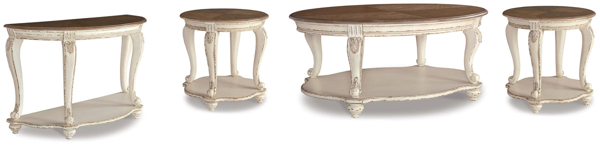 Diamond Furniture - Ashley Furniture - Realyn Coffee Table, 2 Ends and Console - Coffee Table, 2 Ends and Console - T743T3