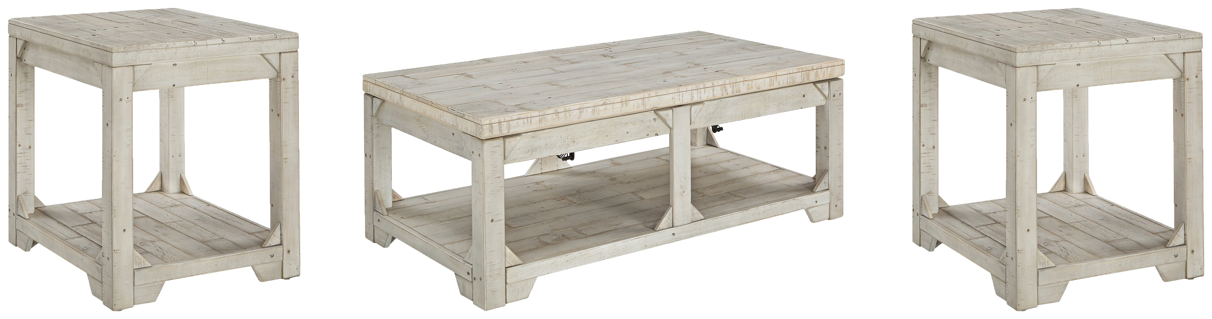 Diamond Furniture - Ashley Furniture - Fregine Coffee Table and 2 End Tables - Coffee Table and 2 End Tables - T755T1
