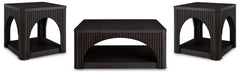 Diamond Furniture - Ashley Furniture - Yellink Coffee Table and 2 End Tables - Coffee Table and 2 End Tables / Black - T760T1