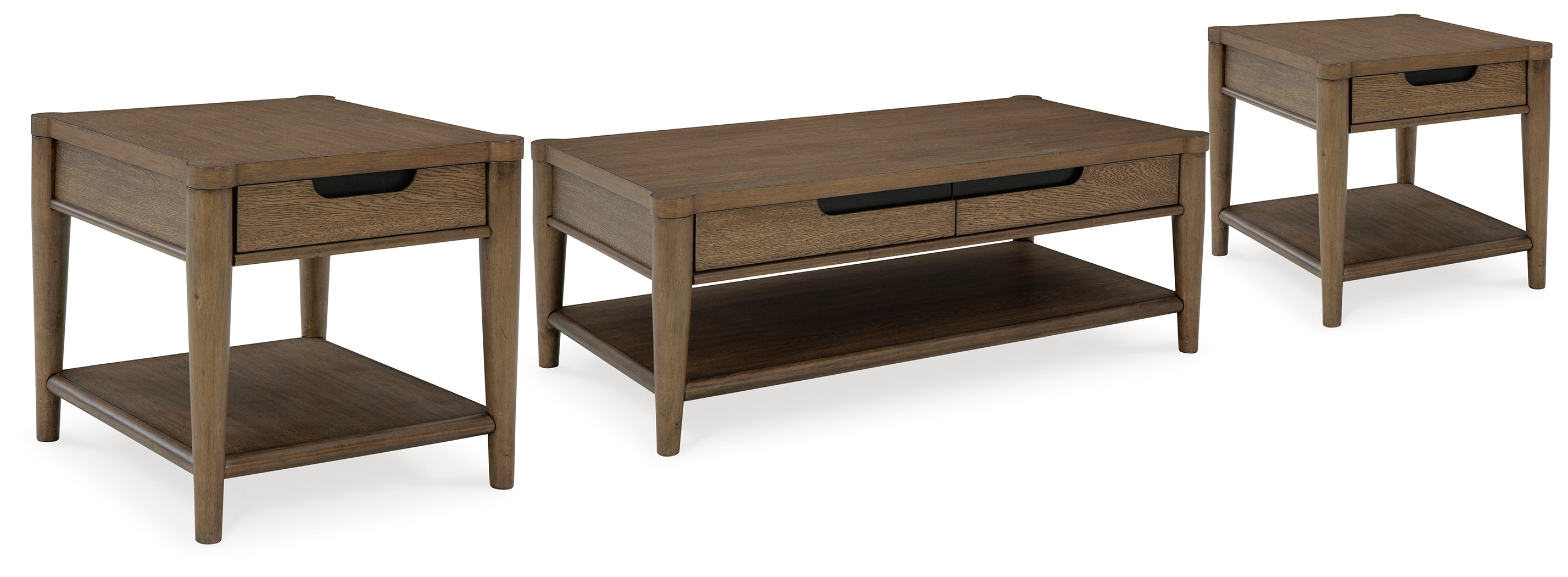 Diamond Furniture - Ashley Furniture - Roanhowe Coffee Table and 2 End Tables - Coffee Table and 2 End Tables - T769T1