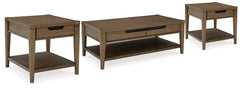 Diamond Furniture - Ashley Furniture - Roanhowe Coffee Table and 2 End Tables - Coffee Table and 2 End Tables - T769T1