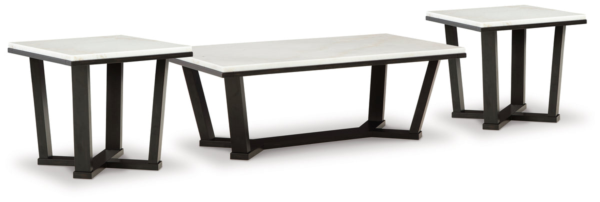 Diamond Furniture - Ashley Furniture - Fostead Coffee Table and 2 Ends - Coffee Table and 2 Ends - T770T1