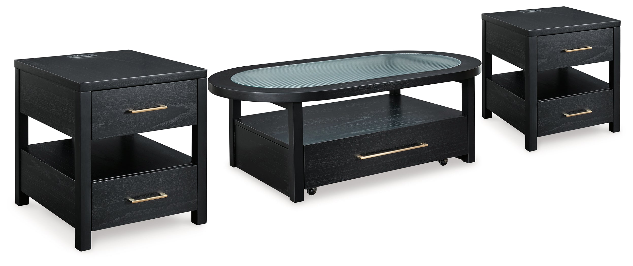 Diamond Furniture - Ashley Furniture - Winbardi Coffee Table and 2 End Tables - Coffee Table and 2 End Tables - T786T1