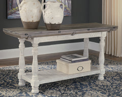 Diamond Furniture - Ashley Furniture - Havalance Sofa/Console Table - Flip Top Sofa Table / Gray/White - T814-4