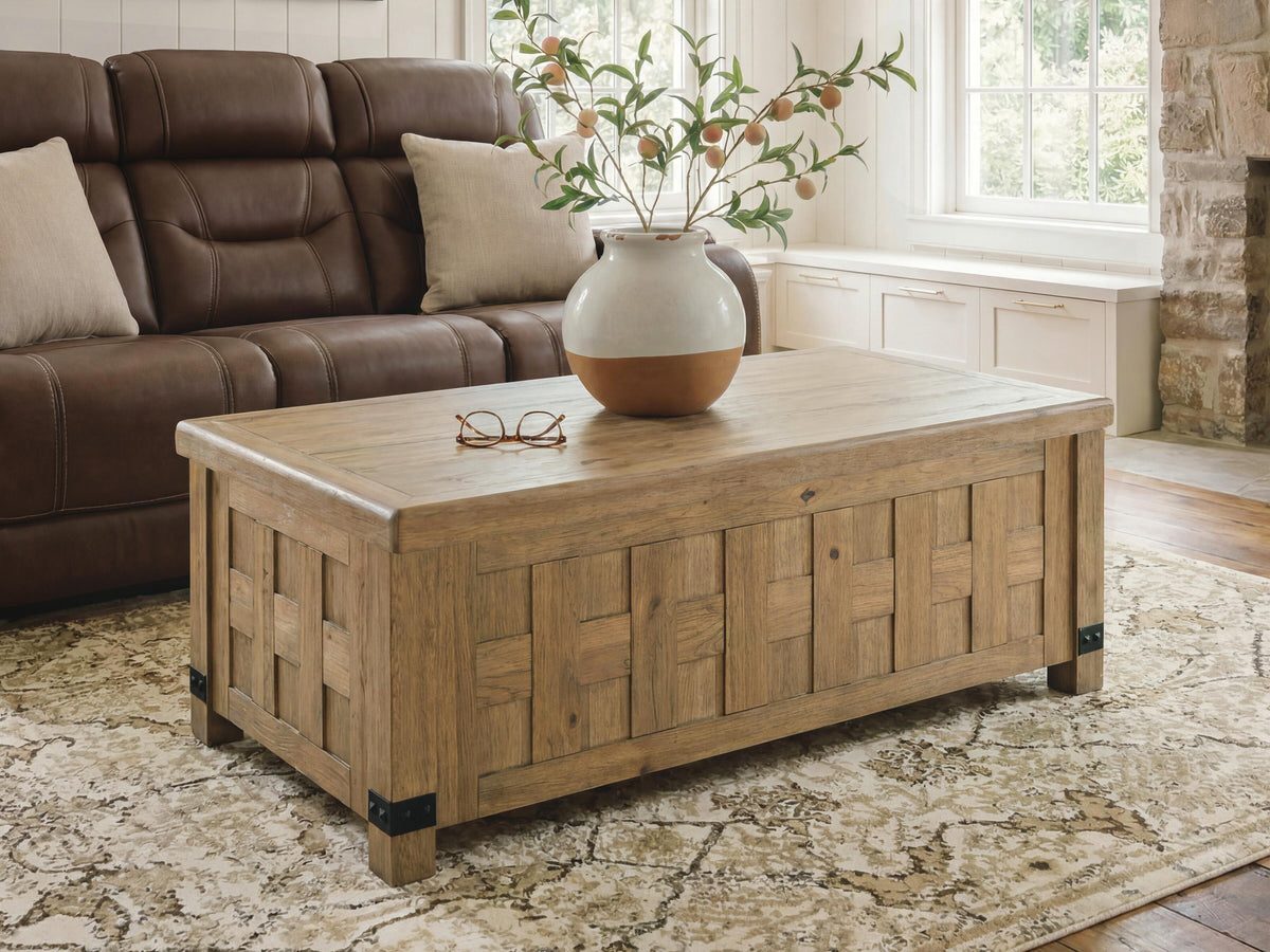 Diamond Furniture - Ashley Furniture - Ridgester Lift-Top Coffee Table - Lift Top Cocktail Table - T858-9