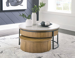 Diamond Furniture - Ashley Furniture - Fridley Nesting Coffee Table (Set of 2) - Nesting Cocktail Tables (Set of 2) / Gray/Brown/Black - T964-8