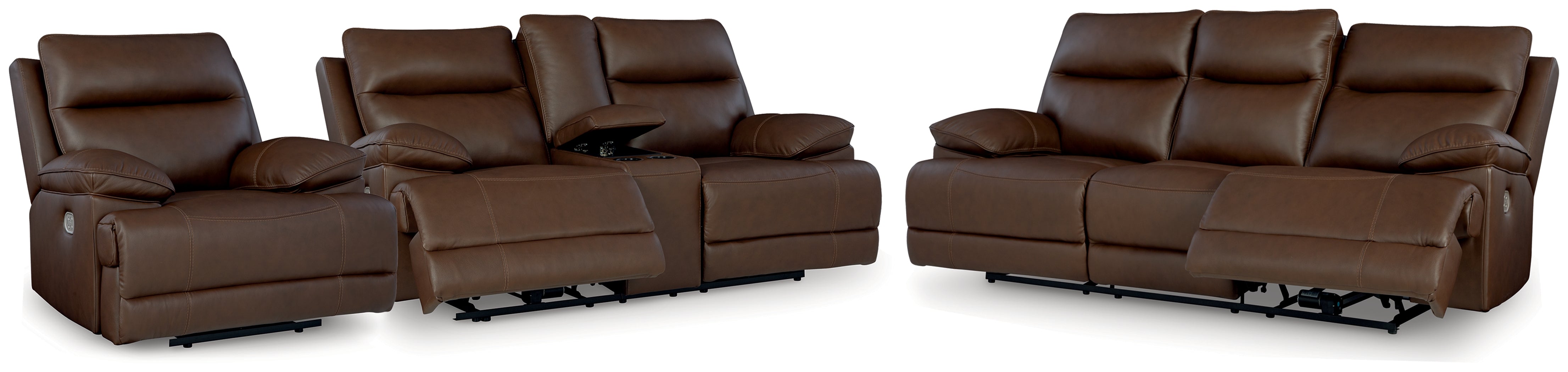 Diamond Furniture - Ashley Furniture - VonRyan Power Reclining Sofa - Power Reclining Sofa, Loveseat and Recliner / Tobacco - U10400U2
