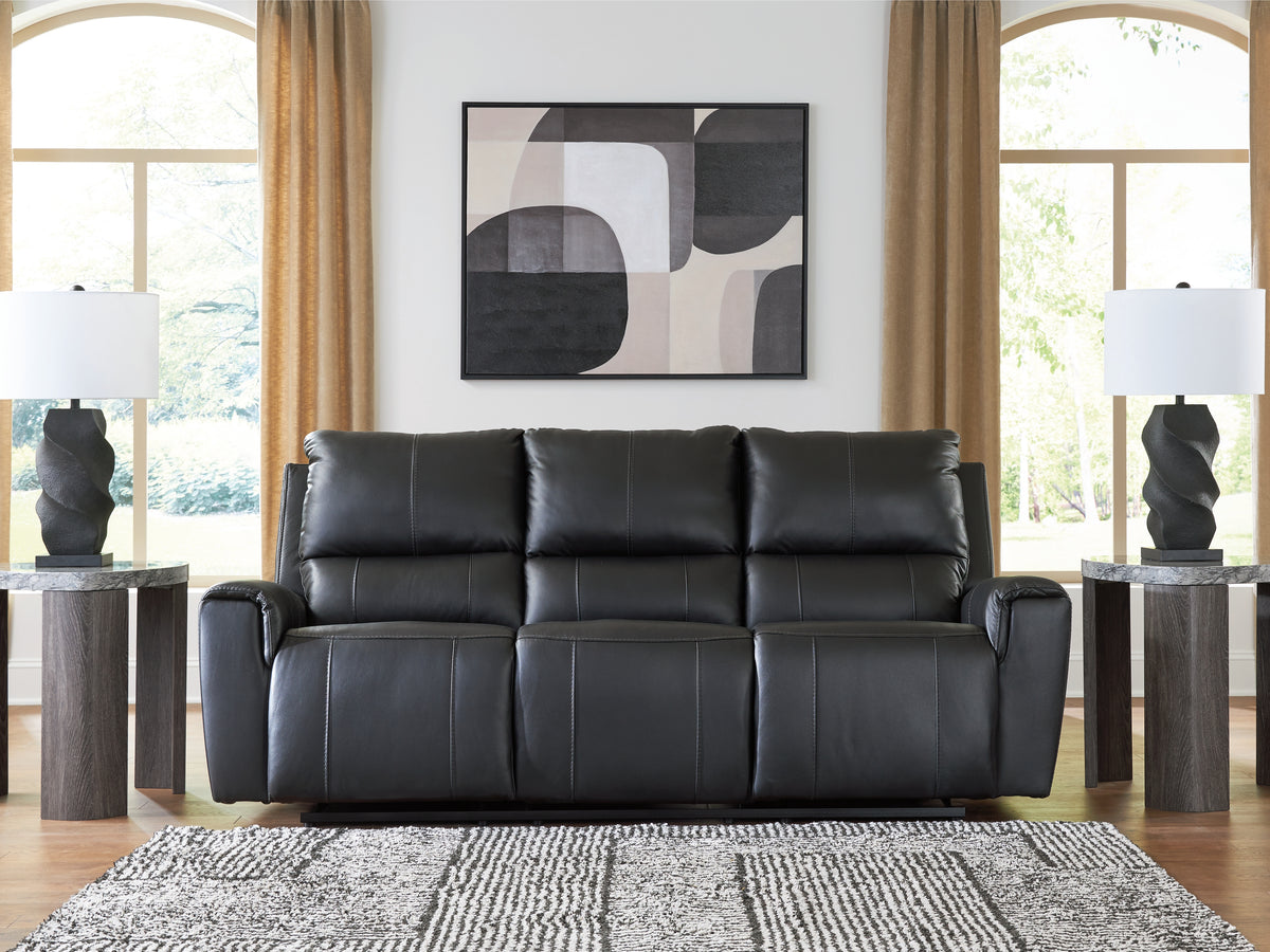 Diamond Furniture - Ashley Furniture - Glossmore Living Room - Rocker Recliner / Black - PCU1170025