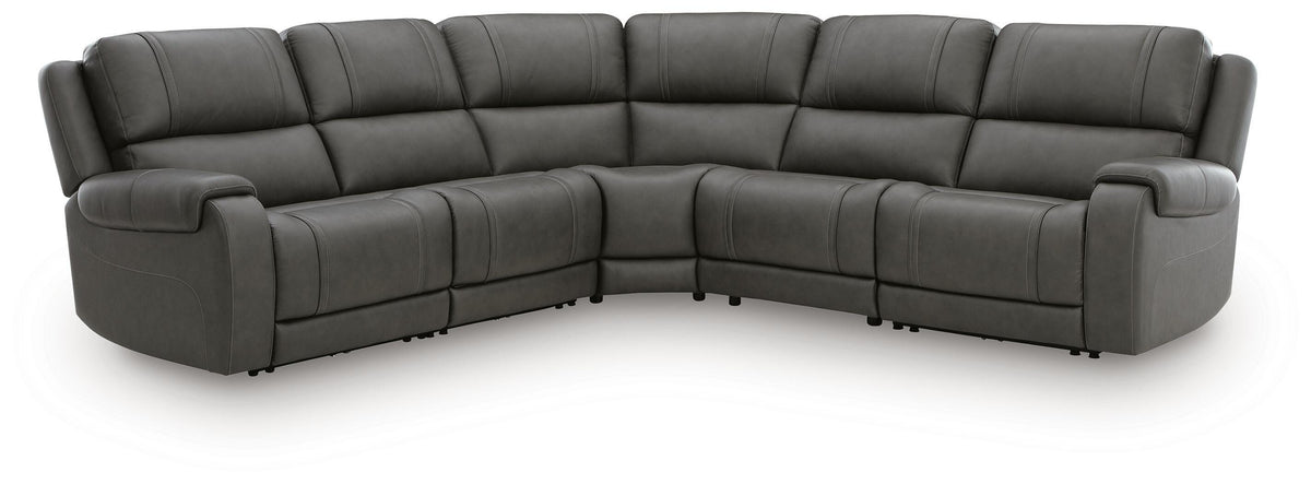 Diamond Furniture - Ashley Furniture - 5Z - Pittson 5-Piece Power Reclining Sectional - 5-Piece Power Reclining Sectional - PCU12600S9