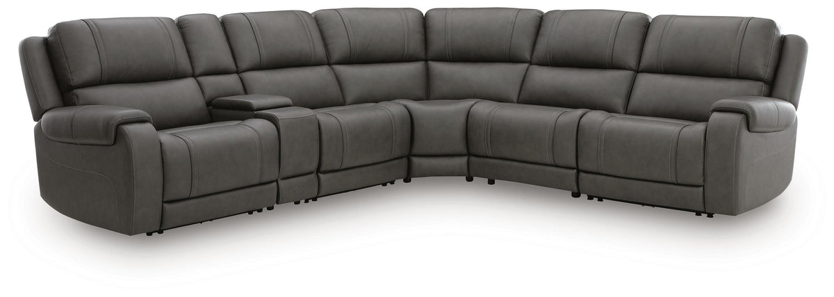 Diamond Furniture - Ashley Furniture - 5Z - Pittson 6-Piece Power Reclining Sectional - 6-Piece Power Reclining Sectional - PCU12600S8