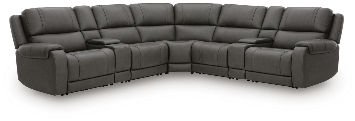 Diamond Furniture - Ashley Furniture - 5Z - Pittson 7-Piece Power Reclining Sectional - 7-Piece Power Reclining Sectional - PCU12600S11